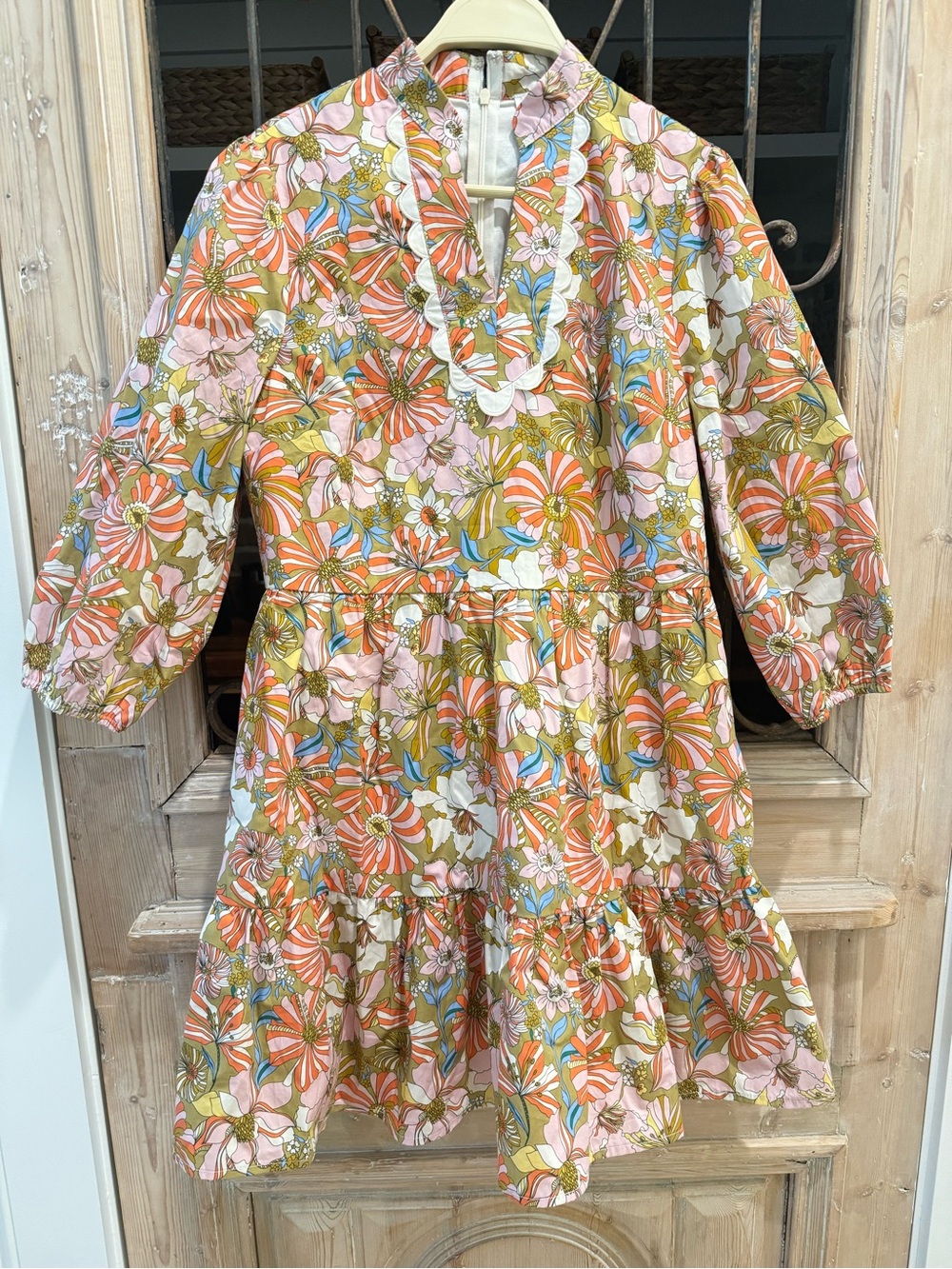 AVARA Floral Ruffle-Trim Tiered Dress - Picture 4 of 6